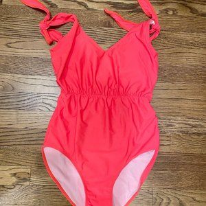 NWOT Kortni Jeane High Waist One Piece Tie Swimsuit, M